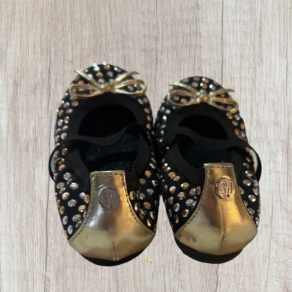 9c Stuart Weitzman Fannie Sparkle Ballet Flats - Picture 5 of 6